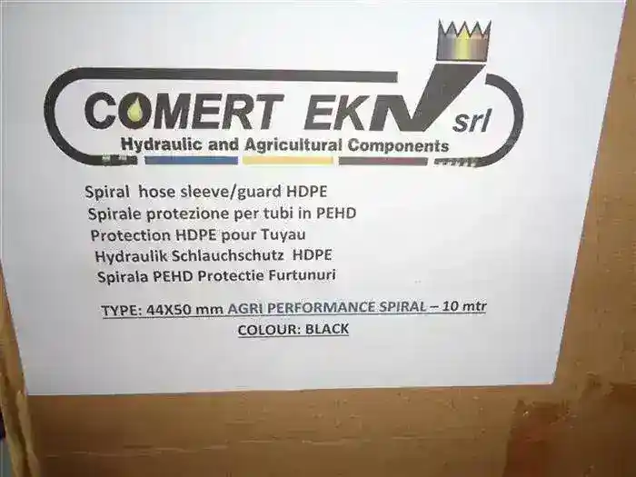 Spirala protectie din PEHD Flexibila 44X50mm neagra 10 mtr