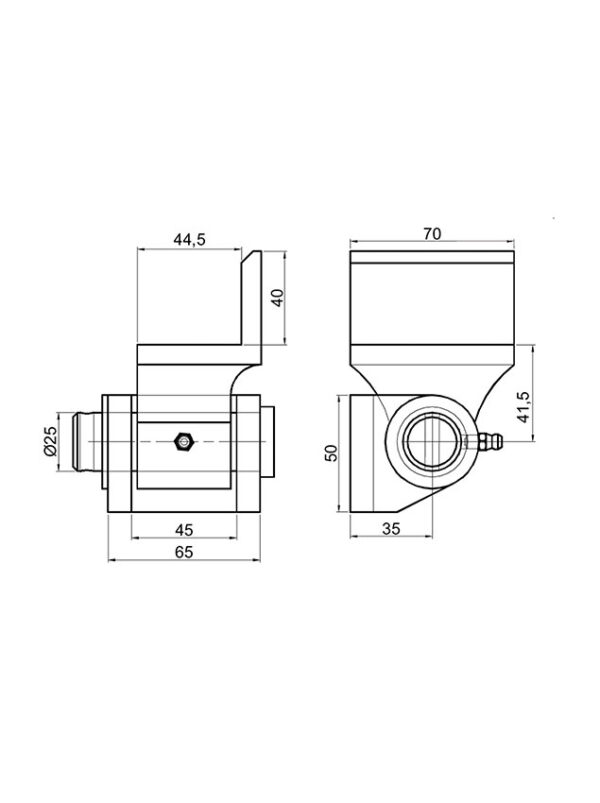 Set stanga - dreapta balama de  basculare 3,5 tone bolt 25 mm