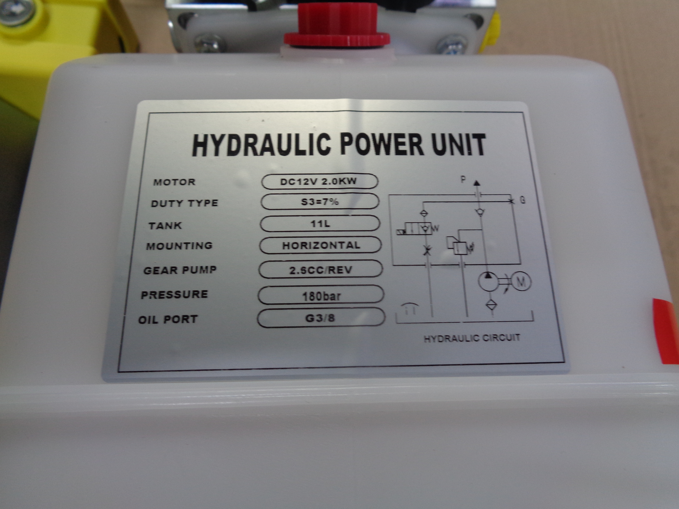 Unitate hidraulica pompa  basculare 3,9 litri/minut  12 VDC