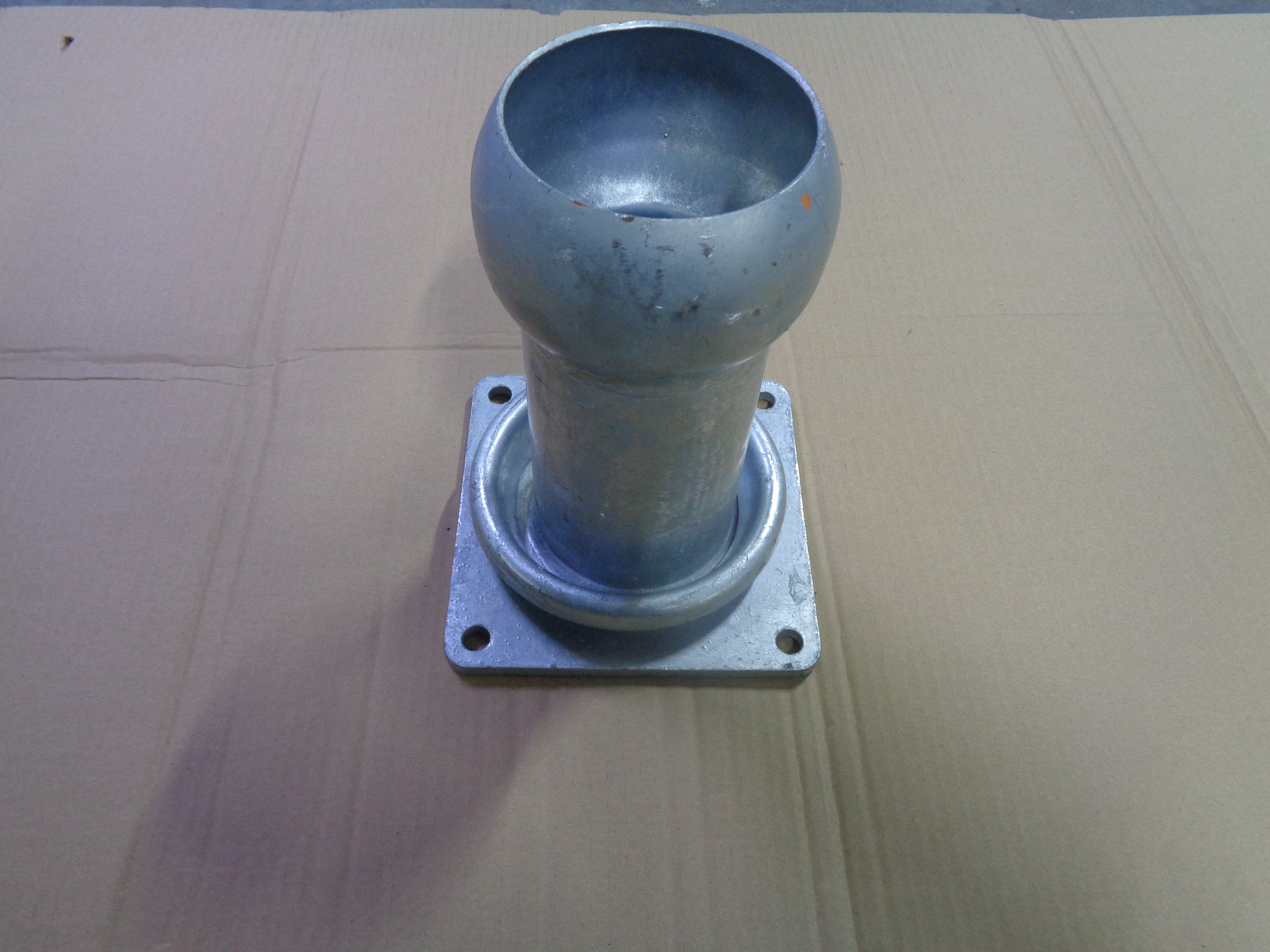 Cupla tata cu stut de 100 mm pentru vidanje cu flansa patrata