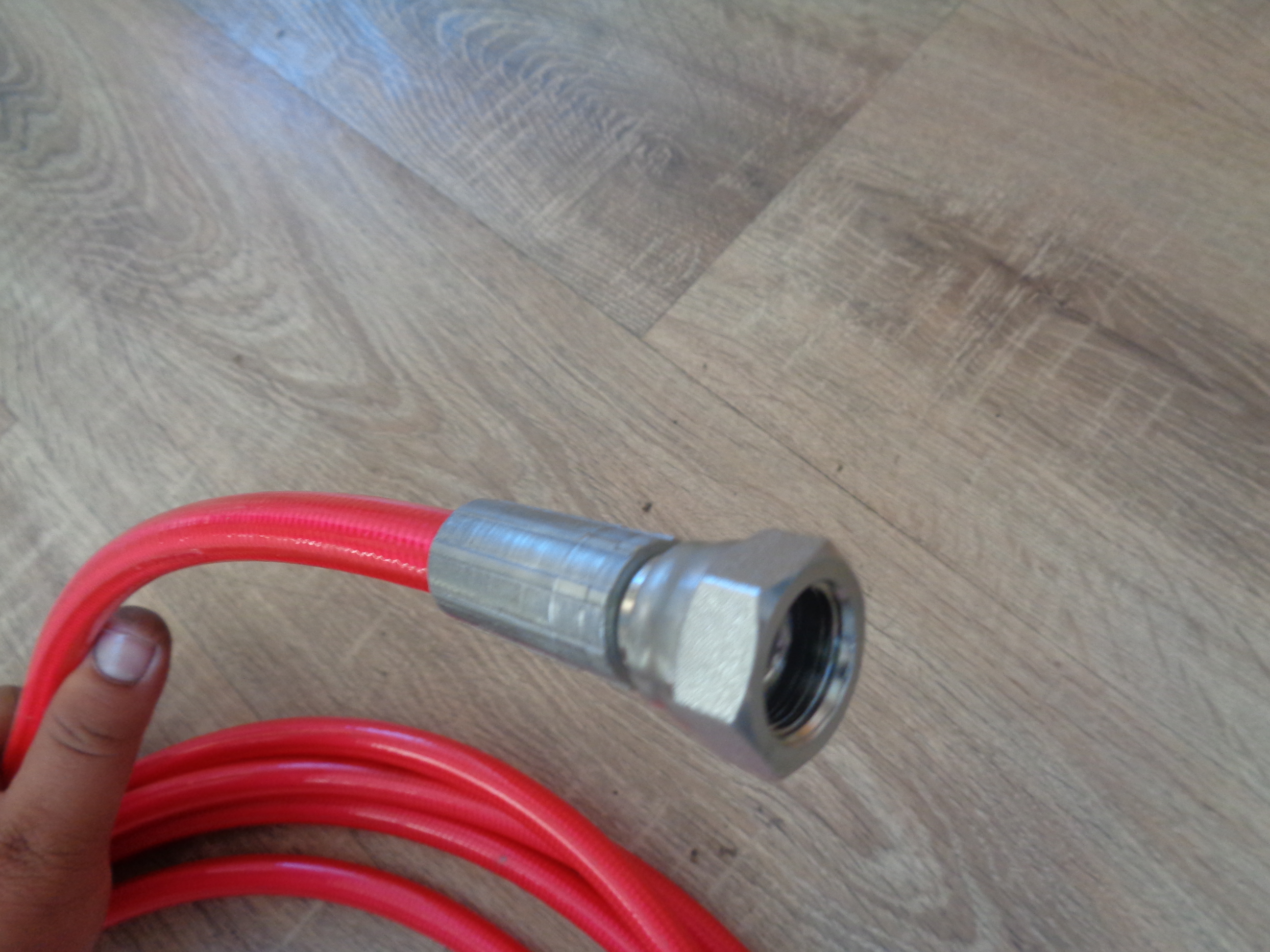 Furtun Spalatorie Nailon  rosu   DN6  200 bar - 5 mt
