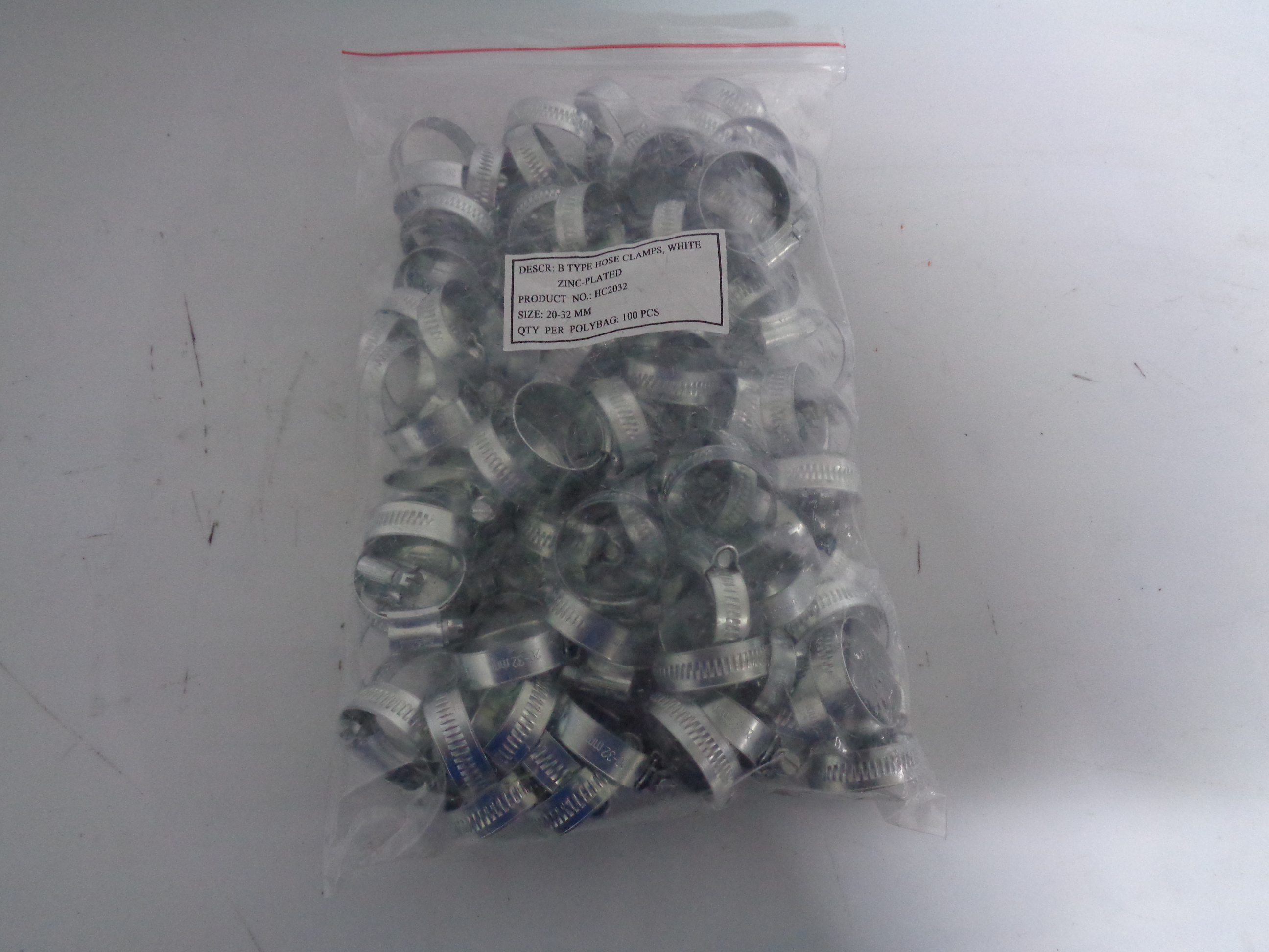 Punga coliere zincate 20-32 mm - 100 bucati