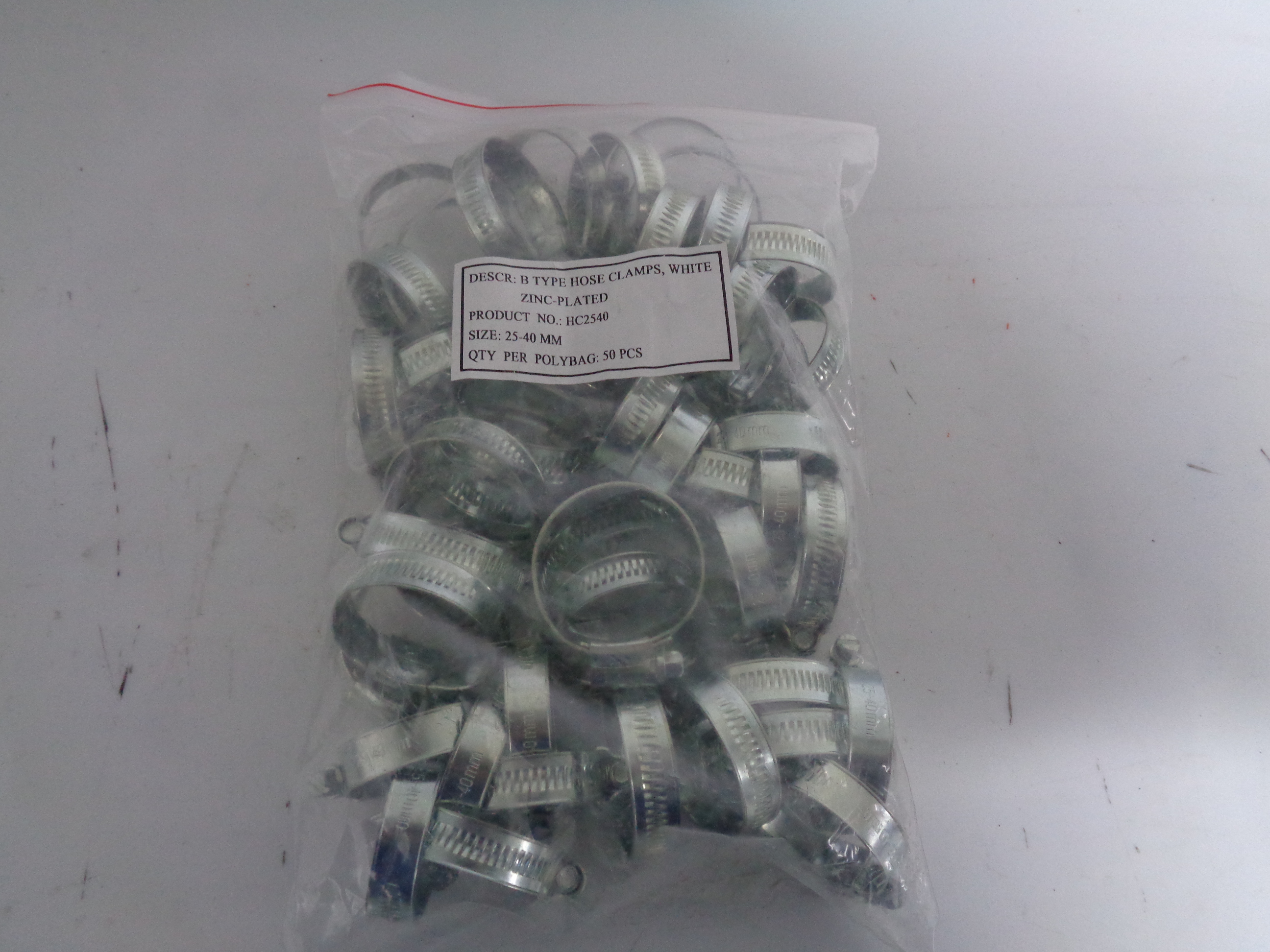 Punga coliere zincate 25-40 mm - 50 bucati